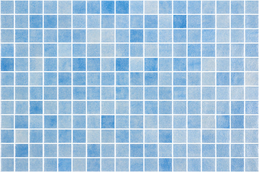 Mosaic Nieve - Azul Celeste 25x25mm - $85sqm