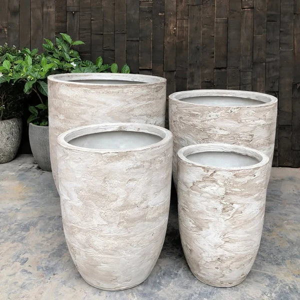 Chambers U Pot - White Pietra