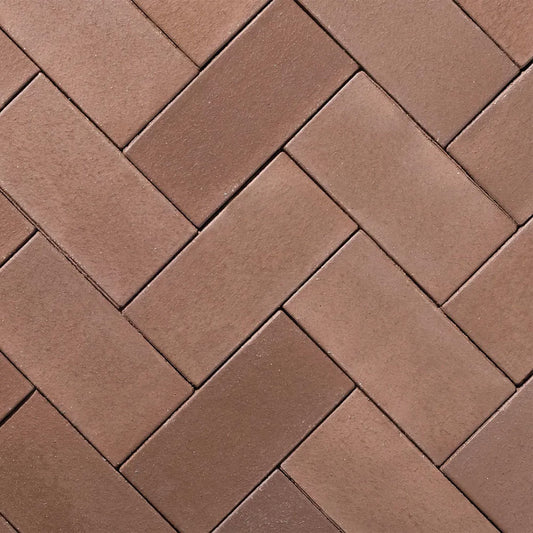 Alfresco Hickory SMOOTH SIDE 230x114x50mm Brick Size Clay Pavers - 1st Quality - Available at Simon's Seconds