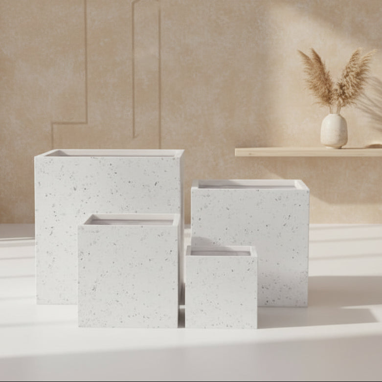 UrbanLITE Asher Cube - White Terrazzo - Available at Simon's Seconds
