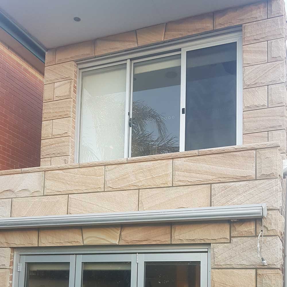 Australian Sandstone Rockface Cladding - 800x300x40mm - 1st Quality - House - Available at Simon's Seconds