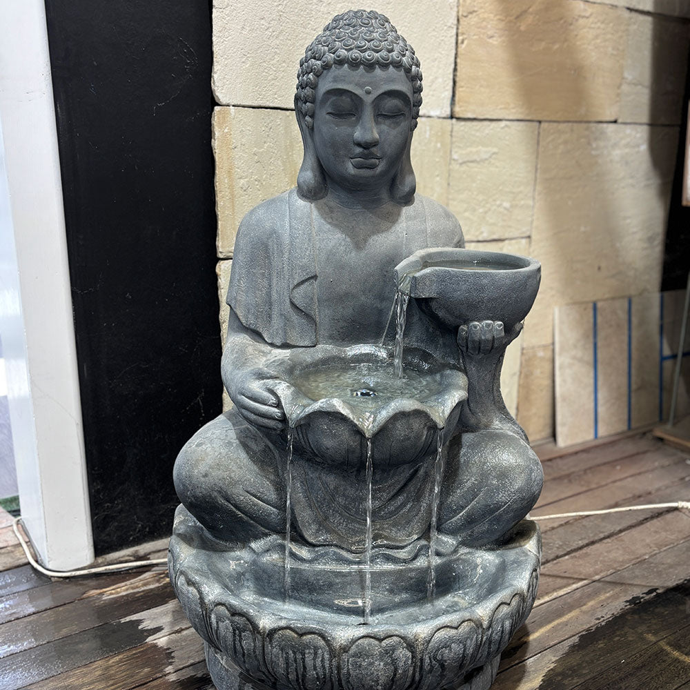 Bardo Fountain - Grey - Water Feature - Available at Simons Seconds