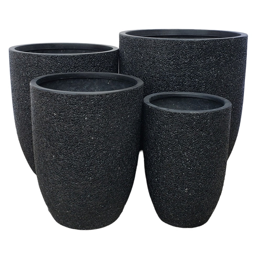 Modstone Chambers U Pot - Black Pebble - Northcote Pottery - Available at Simon's Seconds
