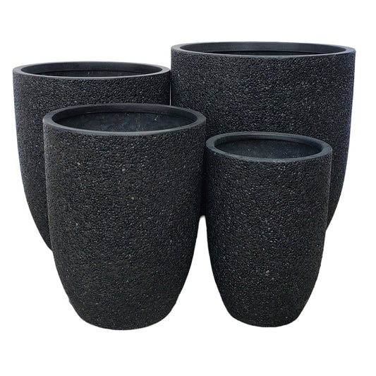 Modstone Chambers U Pot - Black Pebble - Northcote Pottery - Available at Simon's Seconds