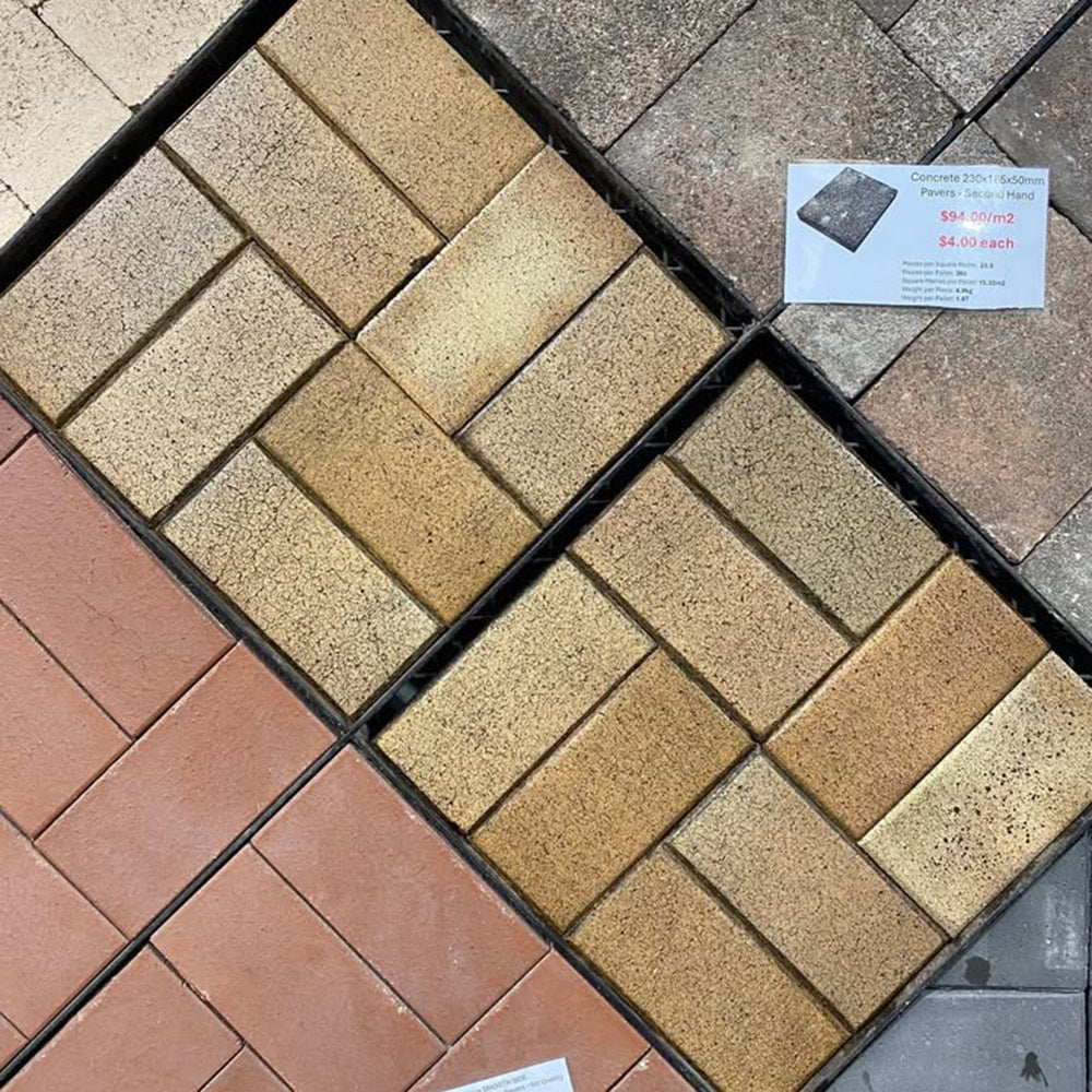 Claypave Regal Gold 230x115x40mm Clay Paver - Second Hand Pavers - Patch up work - discontinued pavers - Available at Simons Seconds