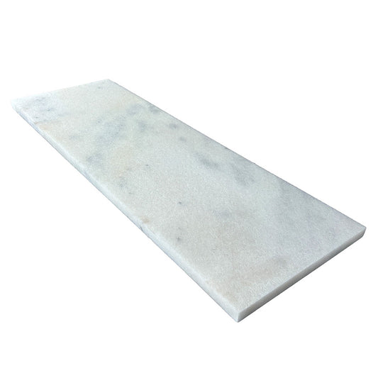 Cristallo Bianco Marble 1200x400x30mm Natural Stone Step Tread - 1st Quality - Available at Simon's Seconds