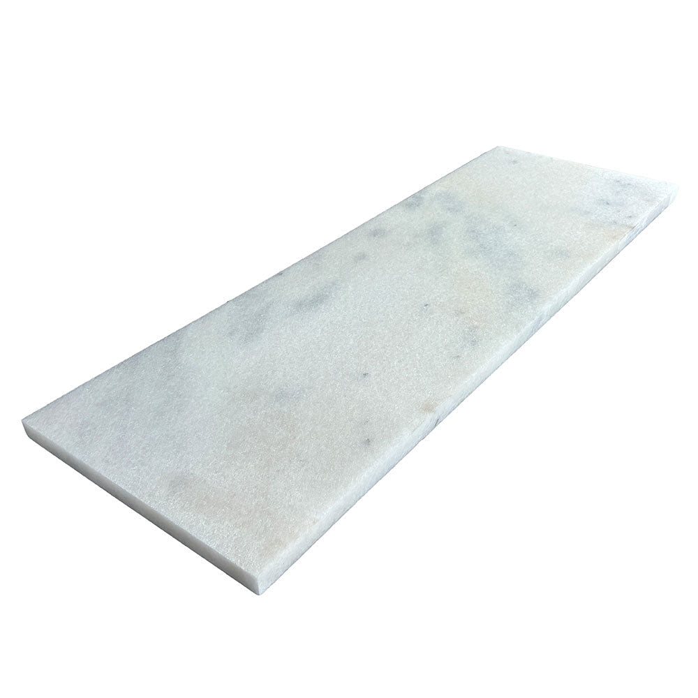 Cristallo Bianco Marble 1200x400x30mm Natural Stone Step Tread - 1st Quality - Available at Simon's Seconds