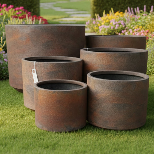 Modstone Fynn Planter Pot - Rust