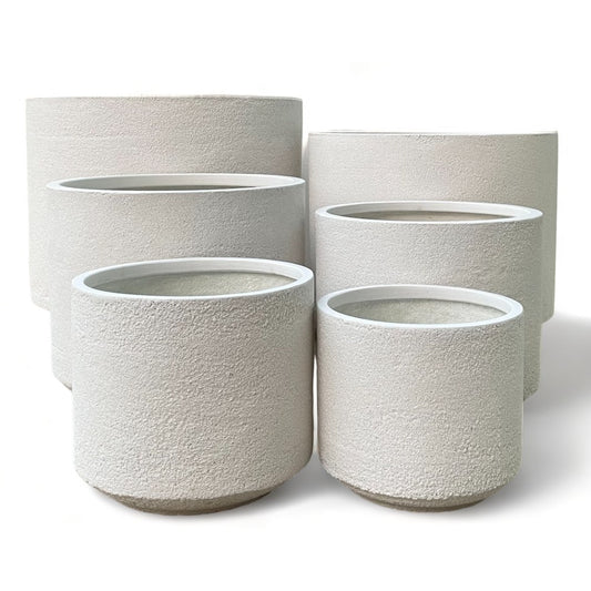 Modstone Fynn Planter Pot - White Stone - Available at Simon's Seconds