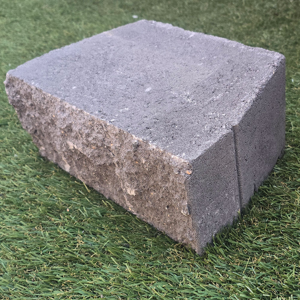 Gardenwall Flushface Retaining Wall Block - Charcoal - Factory Seconds - Garden Bed - Available at Simon's Seconds