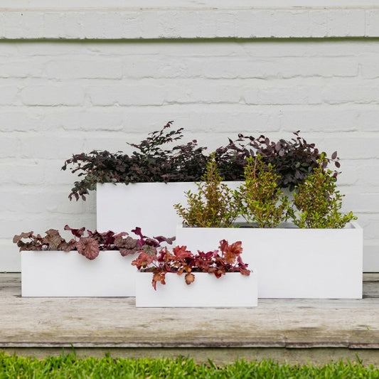 Satine Trough White