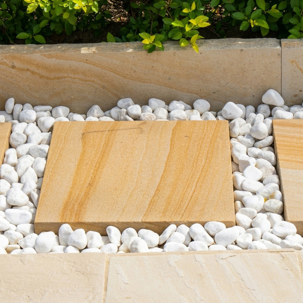 Snow White Pebbles - 10-30mm - 20kg Bag - 1st Quality