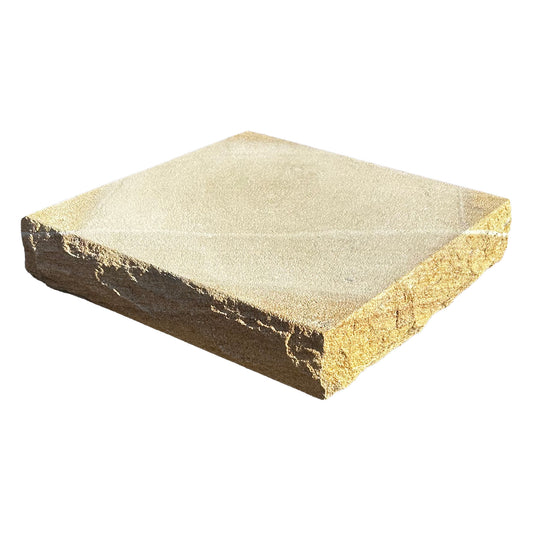 Australian Sandstone Pier Cap (Rockfaced) Cap Size: 280x280x50mm - To Suit Pier Size: 230x230mm