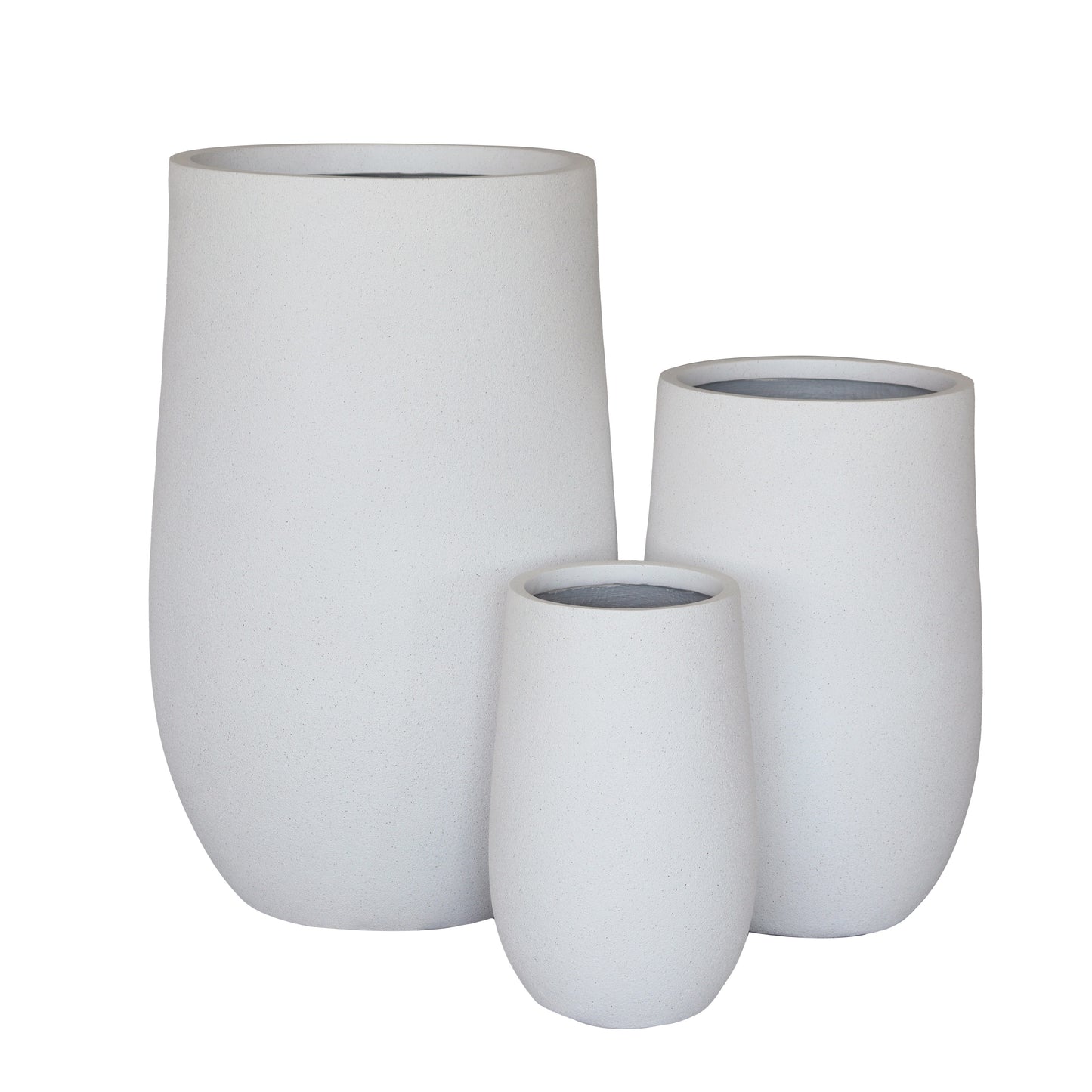 Vellum Tall U Pot White