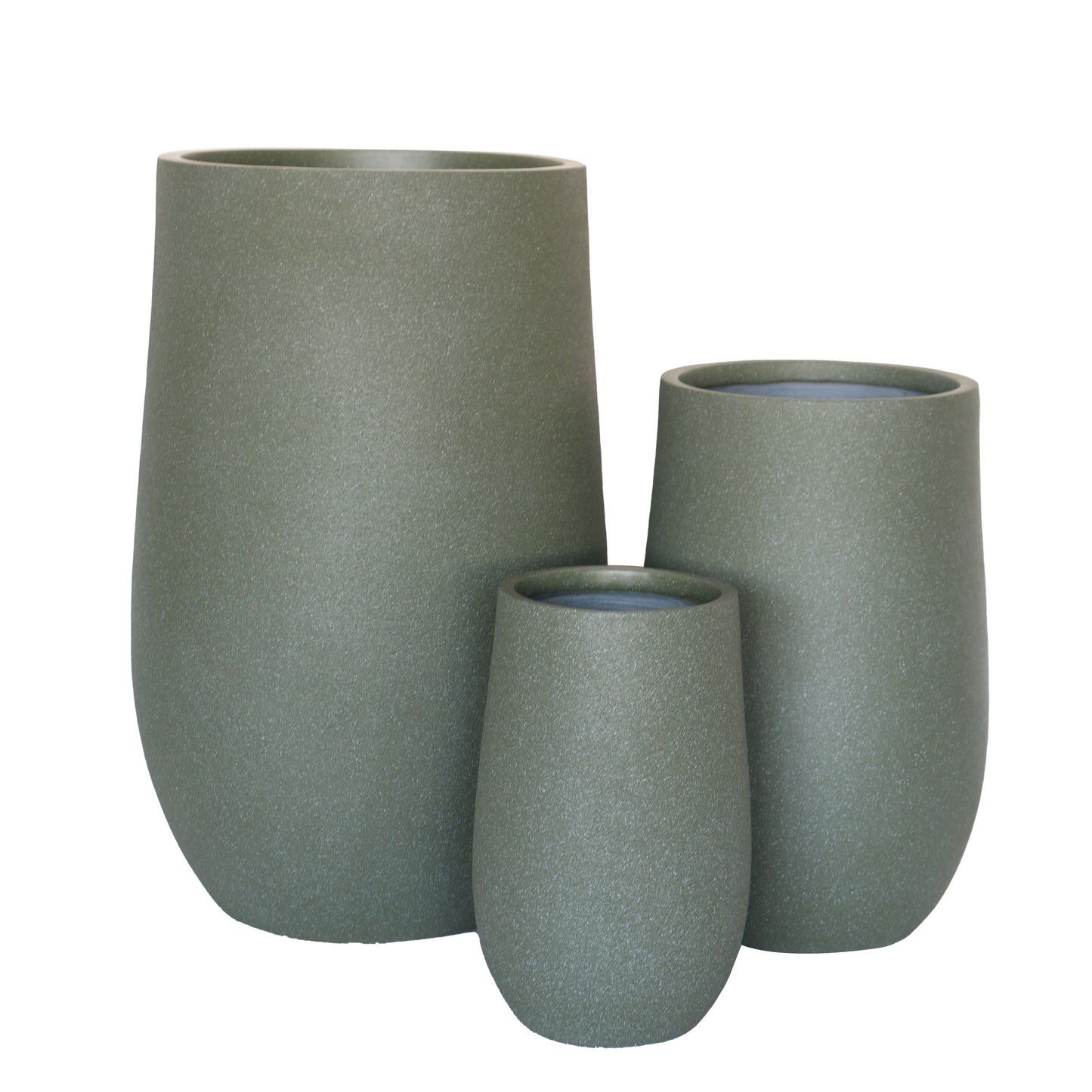 Vellum Tall U Pot Green