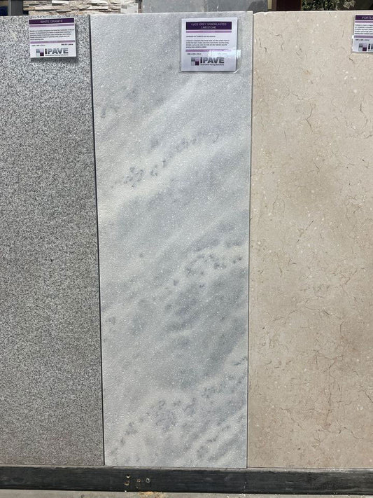 Luce Sandblasted Tumbled Limestone 1200x400x30mm Natural Stone Step Tread - 1st Quality