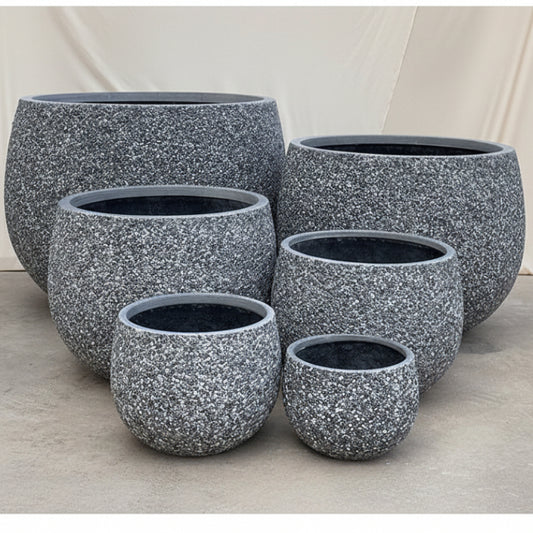 Modstone Mega Belly Pot - Dark Grey Pebble - Set - Available at Simon's Seconds