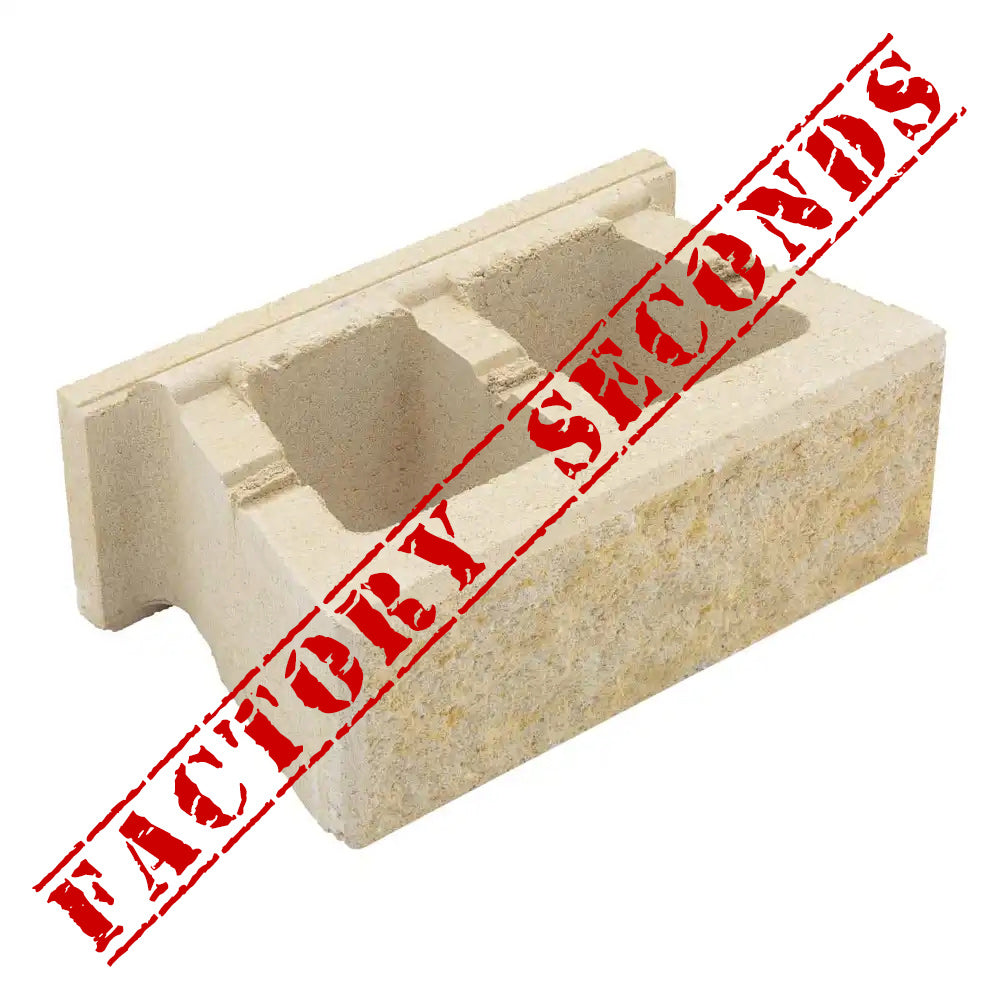 Modernstone Retaining Wall Full Block - Light Sands - Factory Seconds - Available at Simon's Seconds