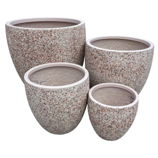Modstone Montague Egg Pot - Pink Pebble - Set of 4 - Available at Simon's Seconds