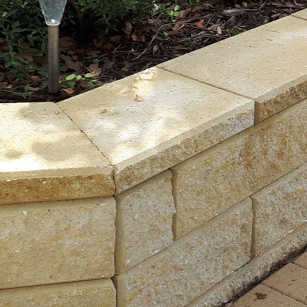 Modernstone Retaining Wall Full Block - Light Sands - Factory Seconds - Available at Simons Seconds