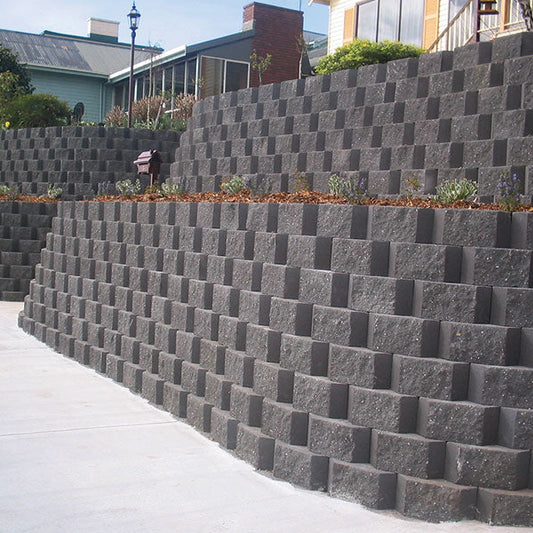 Norfolk Dry Stack Retaining Wall Block - Basalt - 1st Quality