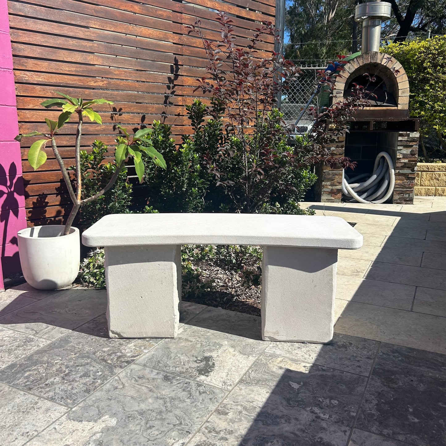 Australian Sandstone Custom Made Curved Bench - 1st Quality