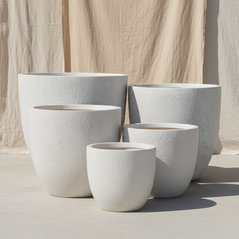 UrbanLITE Slate Egg Pot - White - Available at Simon's Seconds