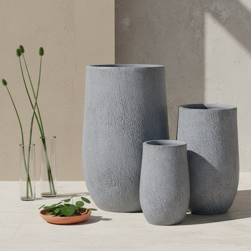 grey slate plant pots UrbanLITE Slate U Pot