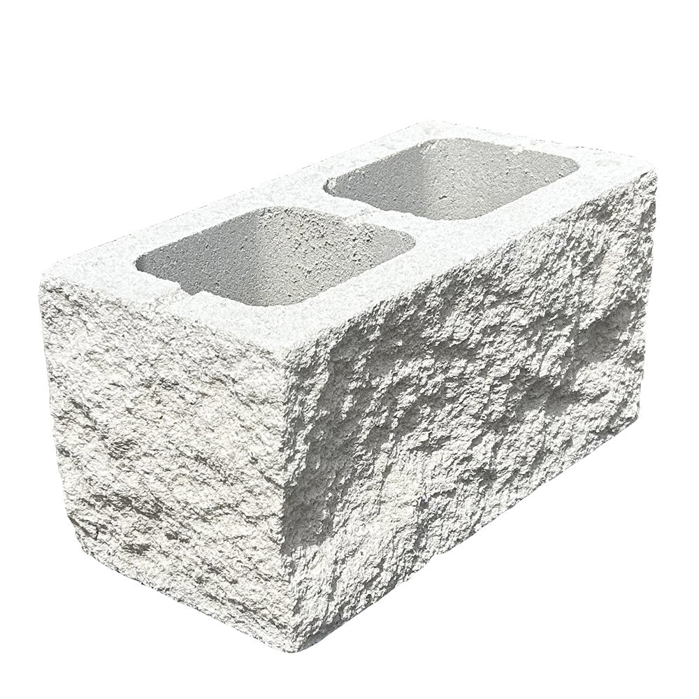 200 Series Splitface Full Corner Block - Opal White - 1st Quality - Available at Simon's Seconds