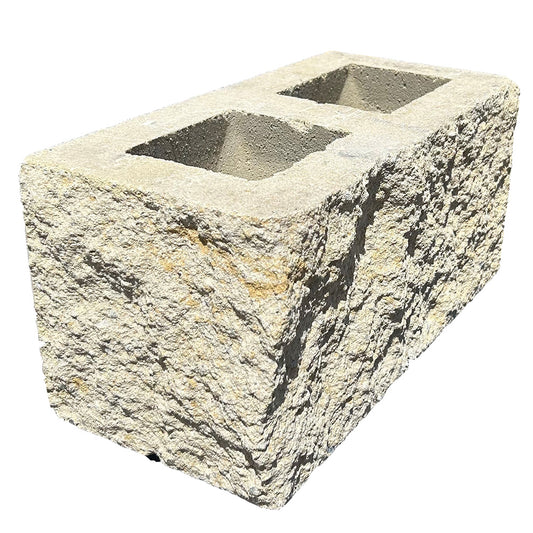 200 Series Splitface Full Corner Block - Yellow Rock - 1st Quality - Available at Simon's Seconds