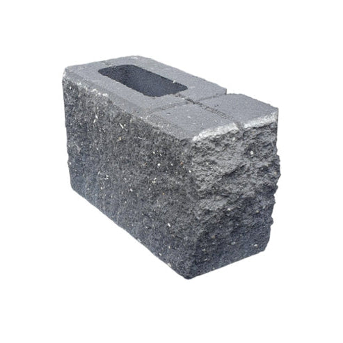 Tasman Dry Stack Full Corner Block LEFT - Basalt - 1st Quality