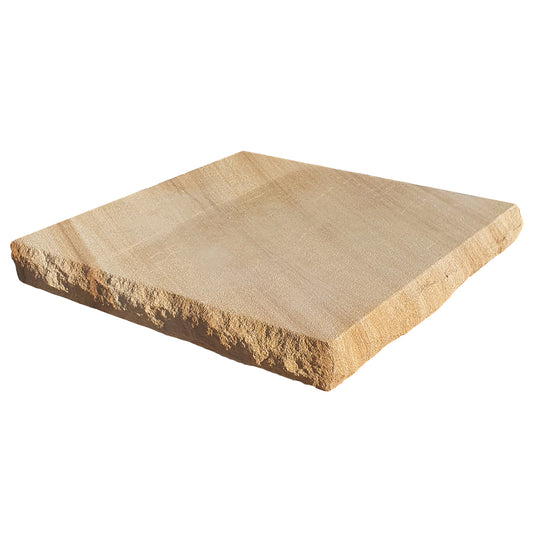 Australian Sandstone Pier Cap (Rockfaced) Cap Size: 410x410x50mm - To Suit Pier Size: 350x350mm - Available at Simon's Seconds
