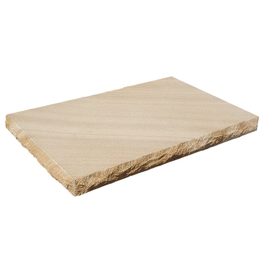 Australian Sandstone Pier Cap (Rockfaced) Cap Size: 520x410x50mm - To Suit Pier Size: 470x350mm - Available at Simon's Seconds