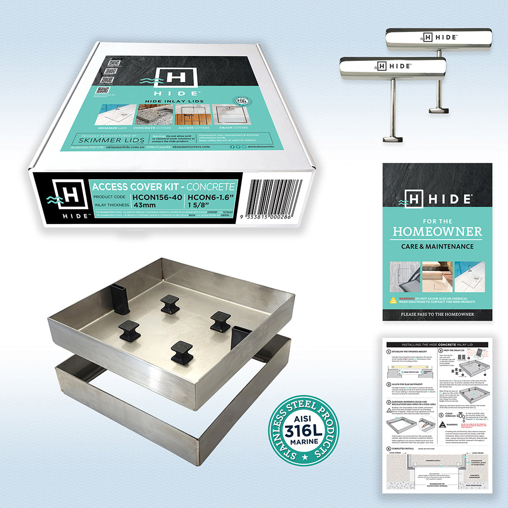 Hide Access Cover Concrete Kit - 156mm - Kit - Available at Simon's Seconds