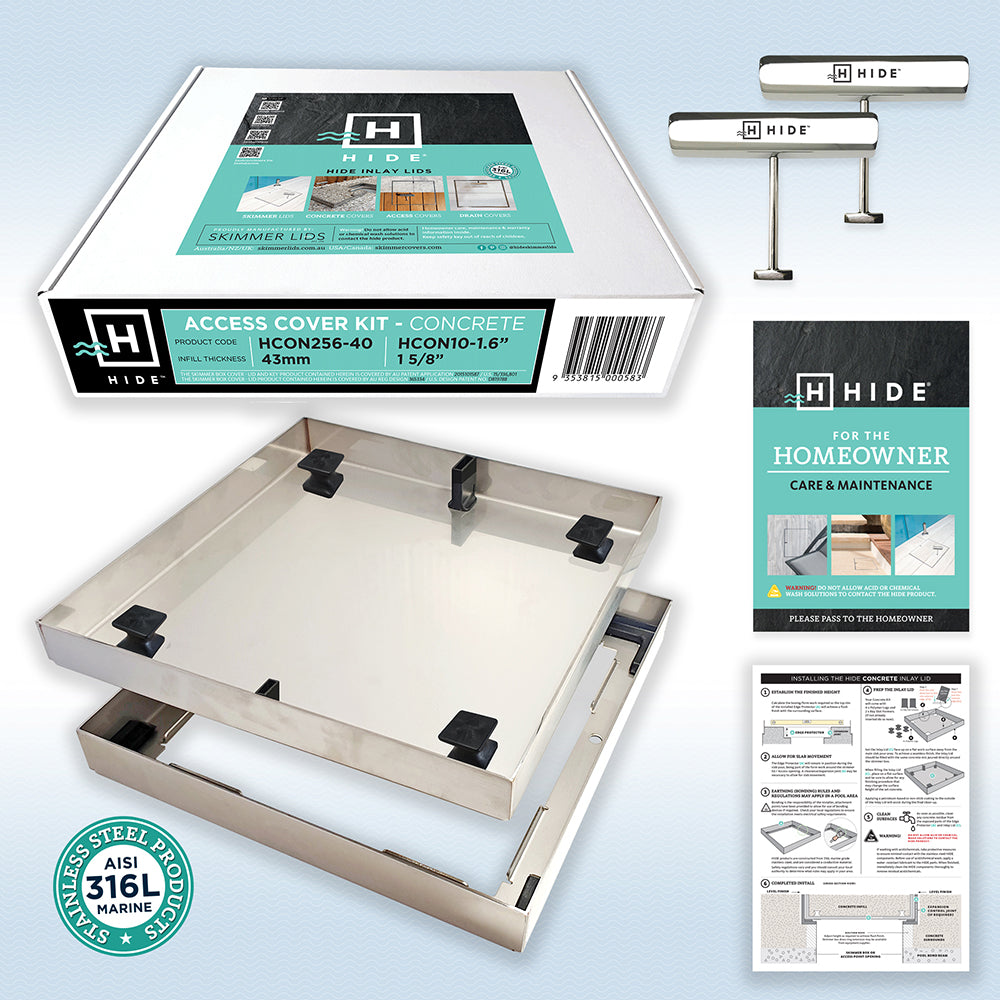 Hide Access Cover Concrete Kit - 256mm - Kit - Available at Simon's Seconds