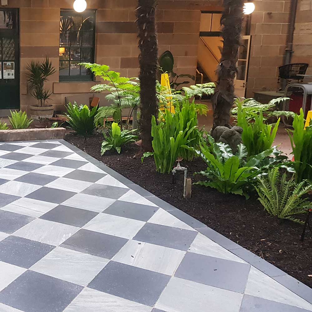 Lavido Tumbled Marble 600x400x30mm Natural Stone Pavers - 1st Quality - 400x400mm shown - Available at Simon's Seconds