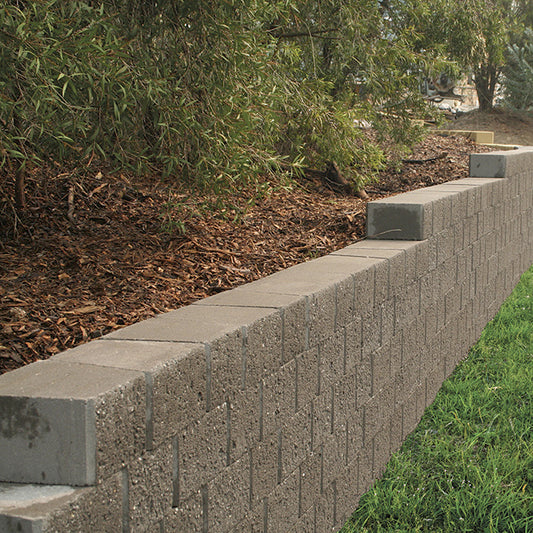 Abradedface Gardenstone Garden Wall System - Basalt - 1st Quality - Available at Simon's Seconds