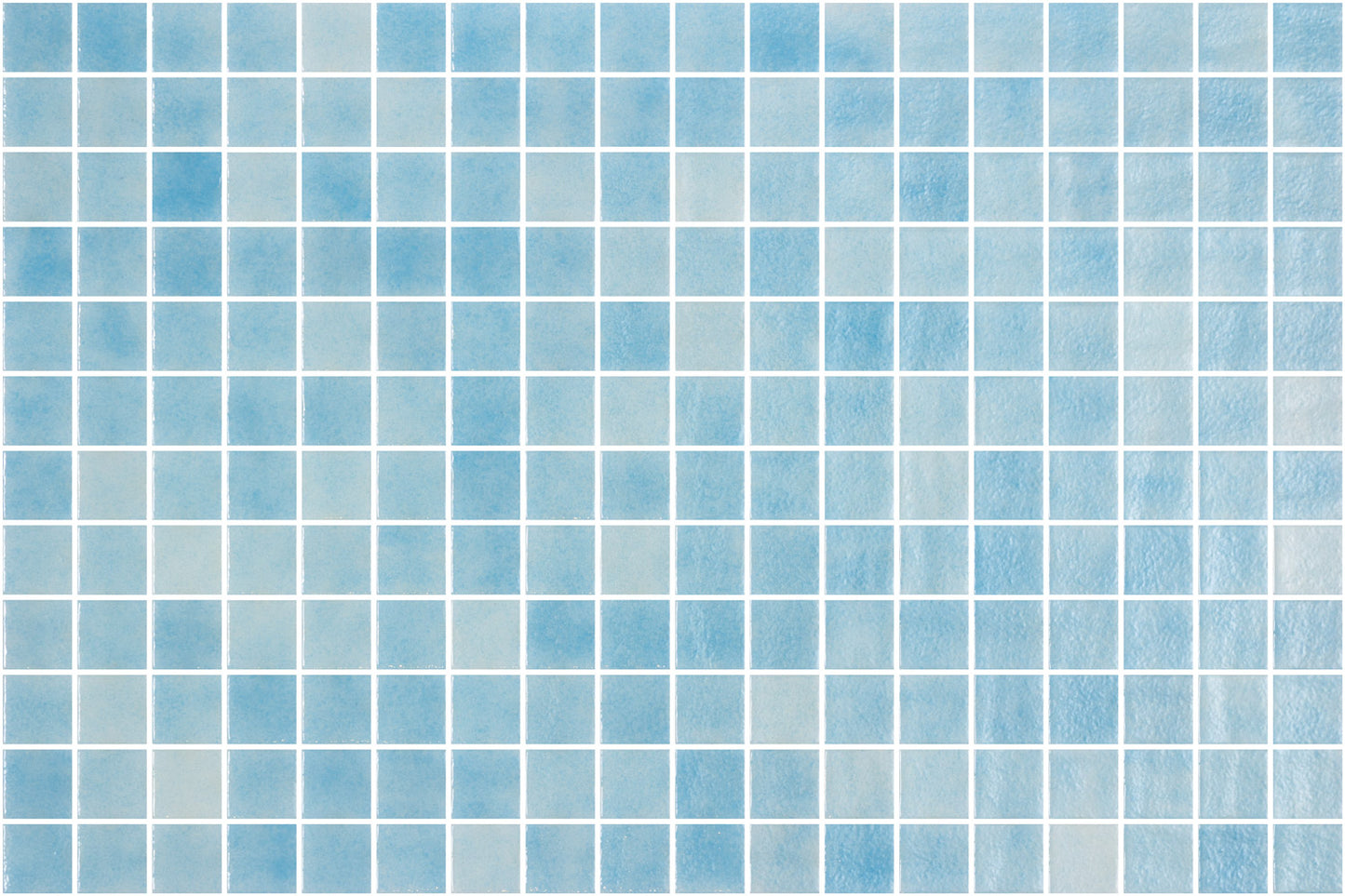 Mosaic Nieve - Azul Claro 25x25mm - $85sqm