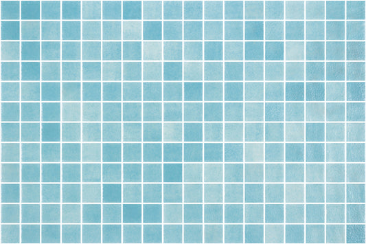 Mosaic Nieve - Azul Aguamarina 25x25mm - $85sqm