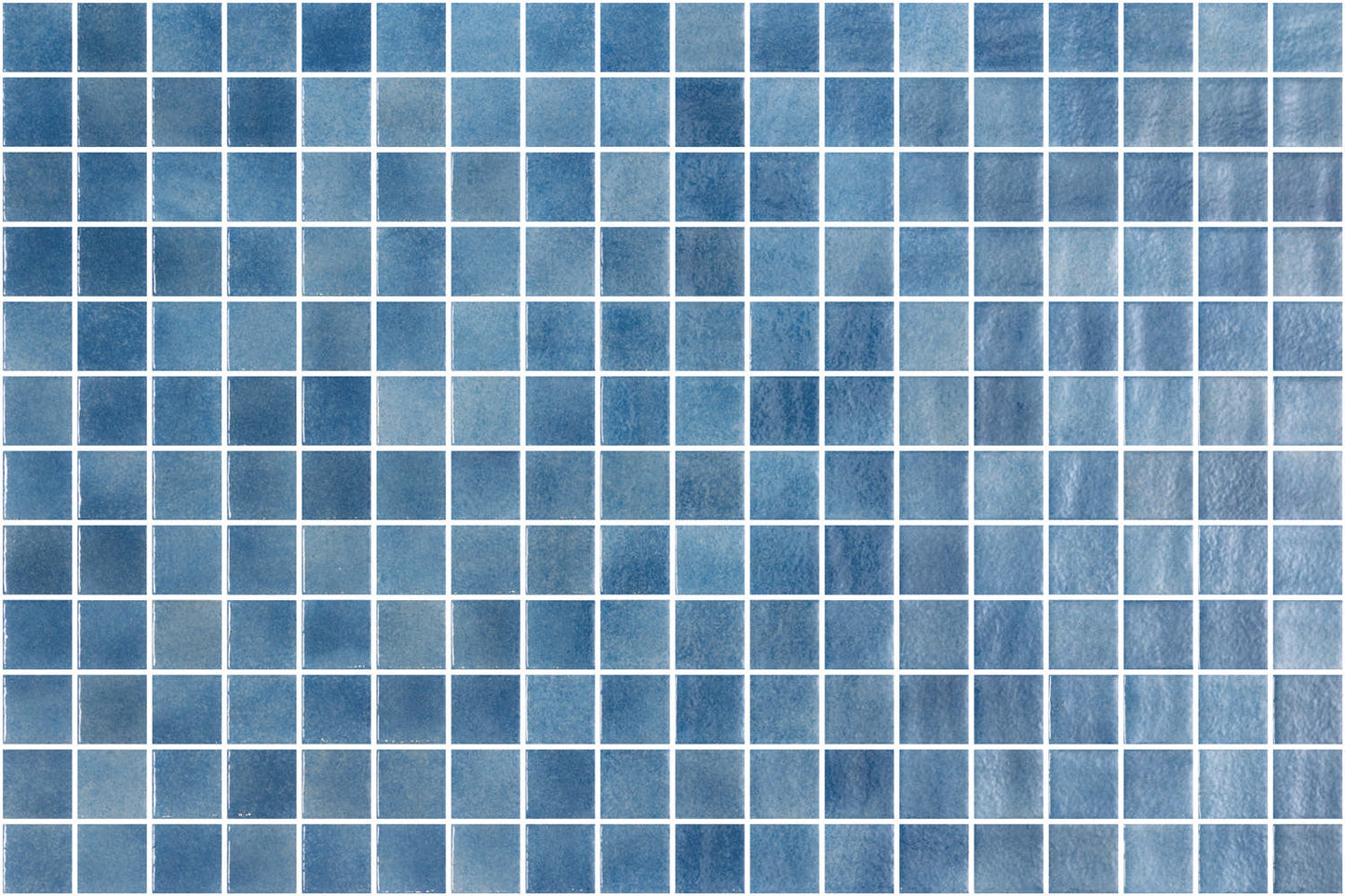 Mosaic Nieve - Azul Medio 25x25mm - $85sqm