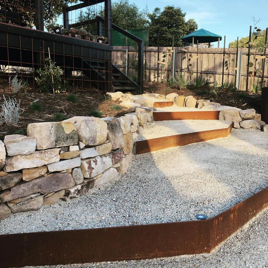 Steel Garden Edge 2.0mm Gauge 2440mm x 185mm Includes Stakes and Screws