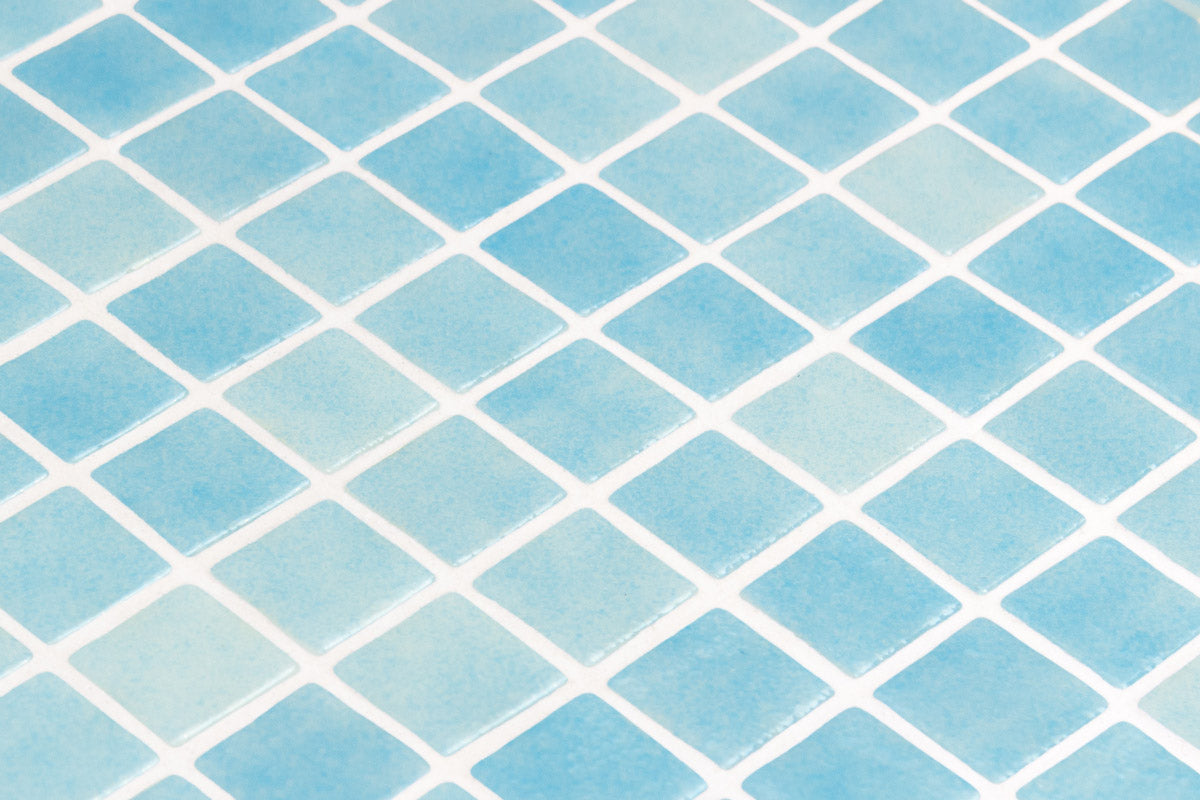 Mosaic Nieve - Azul Claro 25x25mm - $85sqm