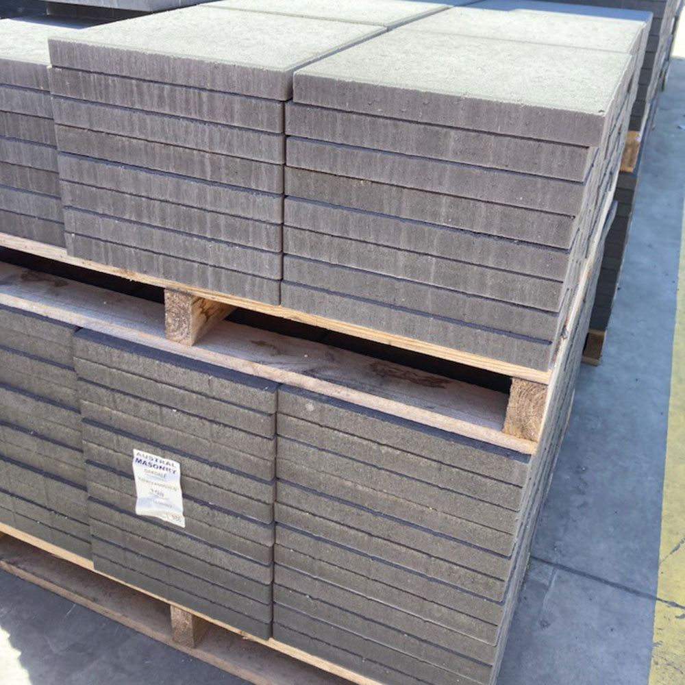 Broadway 400x400x45mm Concrete Pavers - Charcoal - Factory Seconds