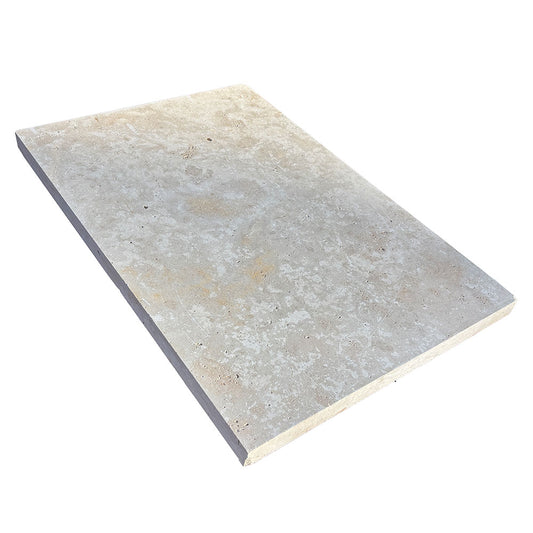 Country Classic Travertine 610x406x20mm Tumbled Natural Stone Pavers - 1st Quality - Available at Simon's Seconds