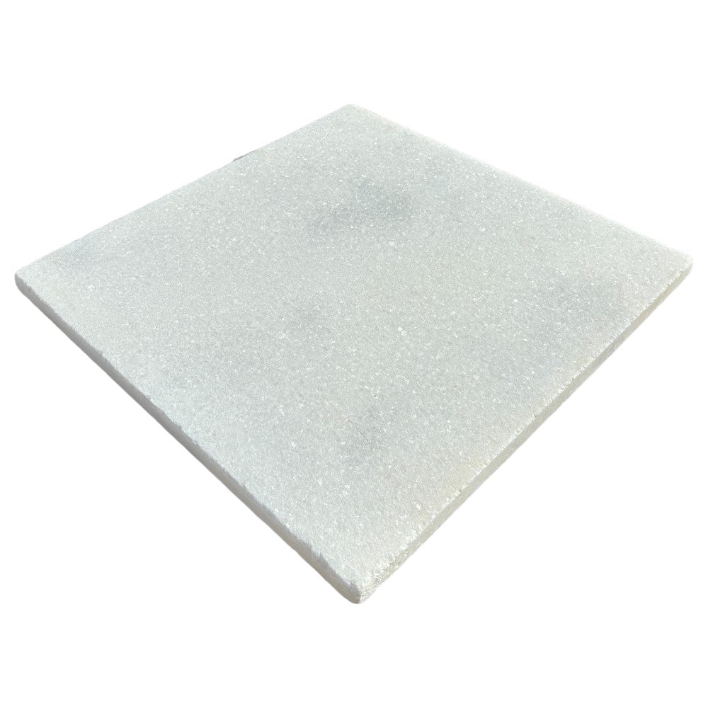 Cristallo Bianco Marble 600x600x30mm Natural Stone Pavers - 1st Quality - White - Available at Simon's Seconds