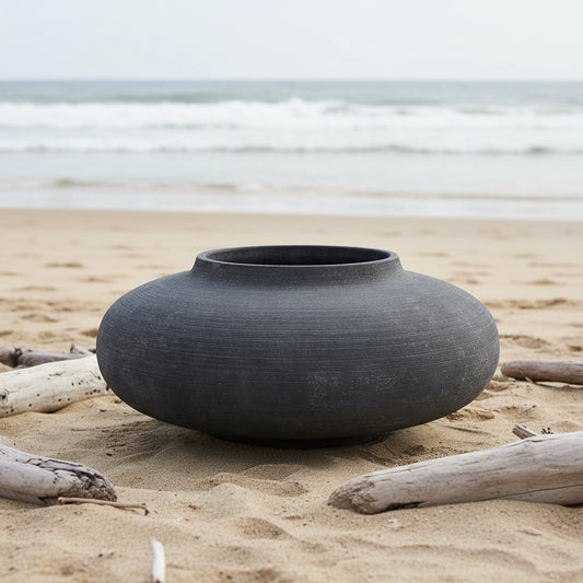 Drift Oval Pot | Grey