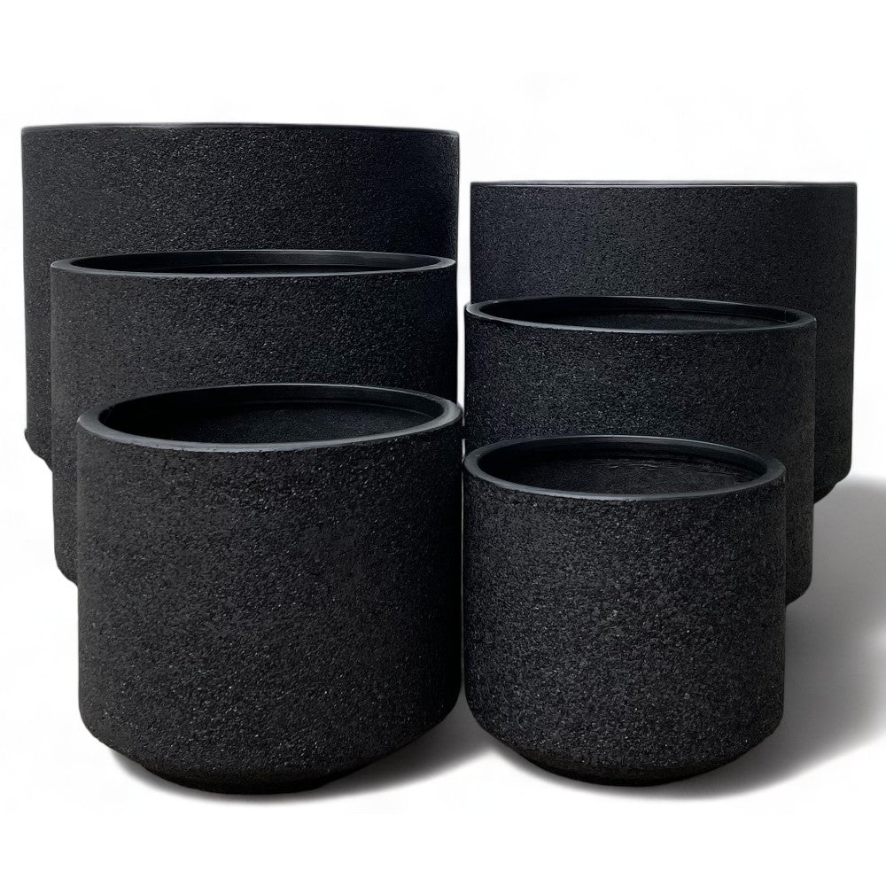 Modstone Fynn Planter Pot - Black Stone - Available at Simon's Seconds