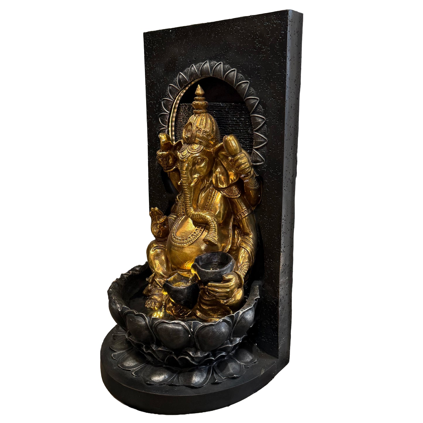 Ganesha Lotus Fountain Water Feature