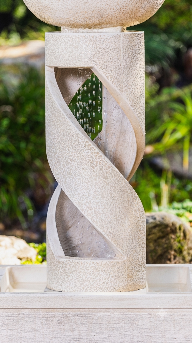 Twirled Bowl - Water Feature | Sandstone