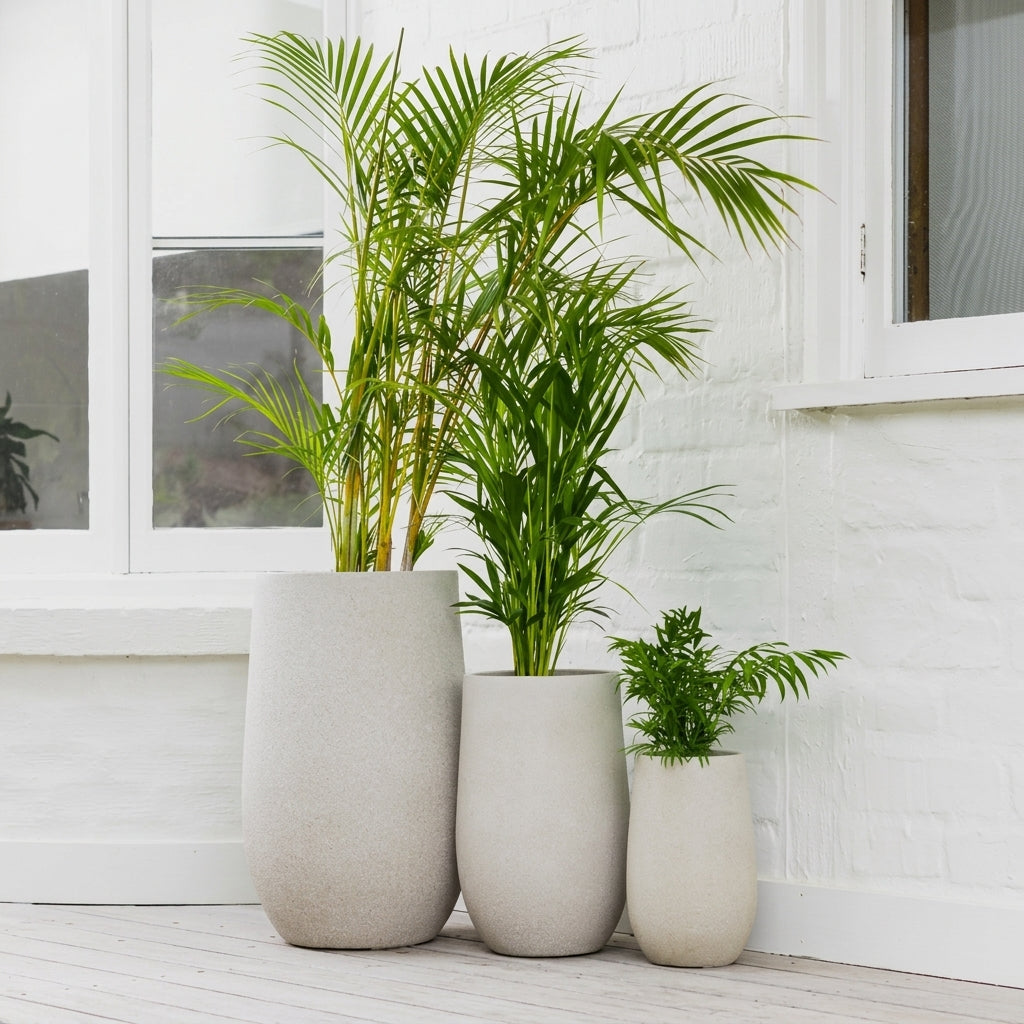 Vellum Tall U Pot Beige